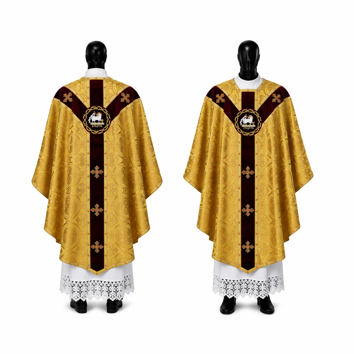 Semi-Gothic Gold Chasuble
