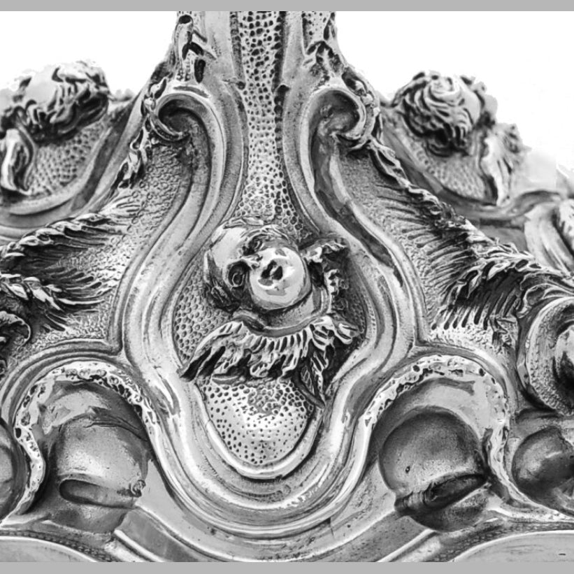 Cyborium liturgiczne bicolor, bogato zdobione 27 cm – CBSCM-005
