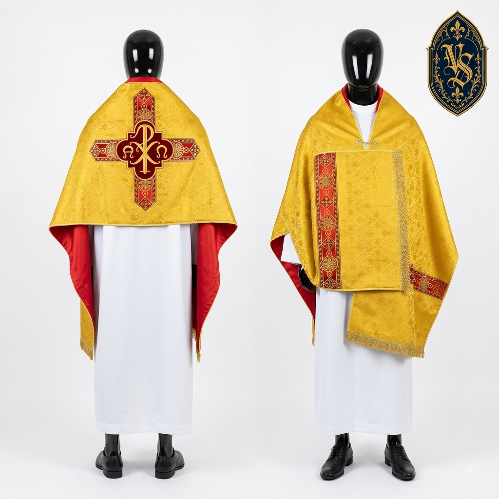 Welon liturgiczny fioletowy z haftem – WLKRB-011