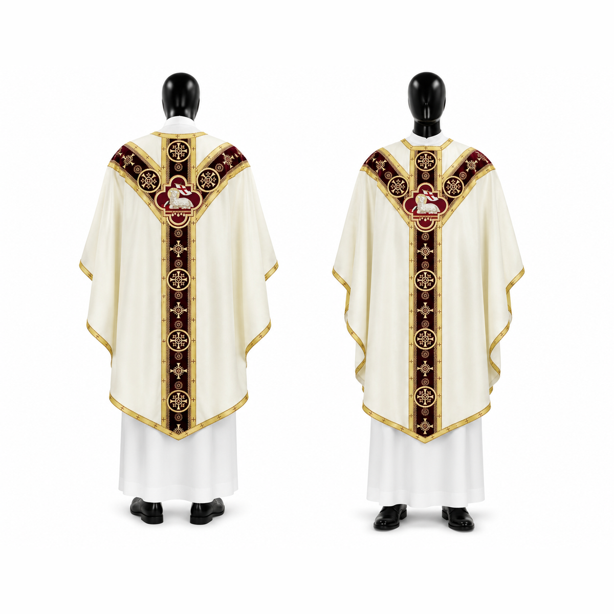 Semi-Gothic Chasuble White