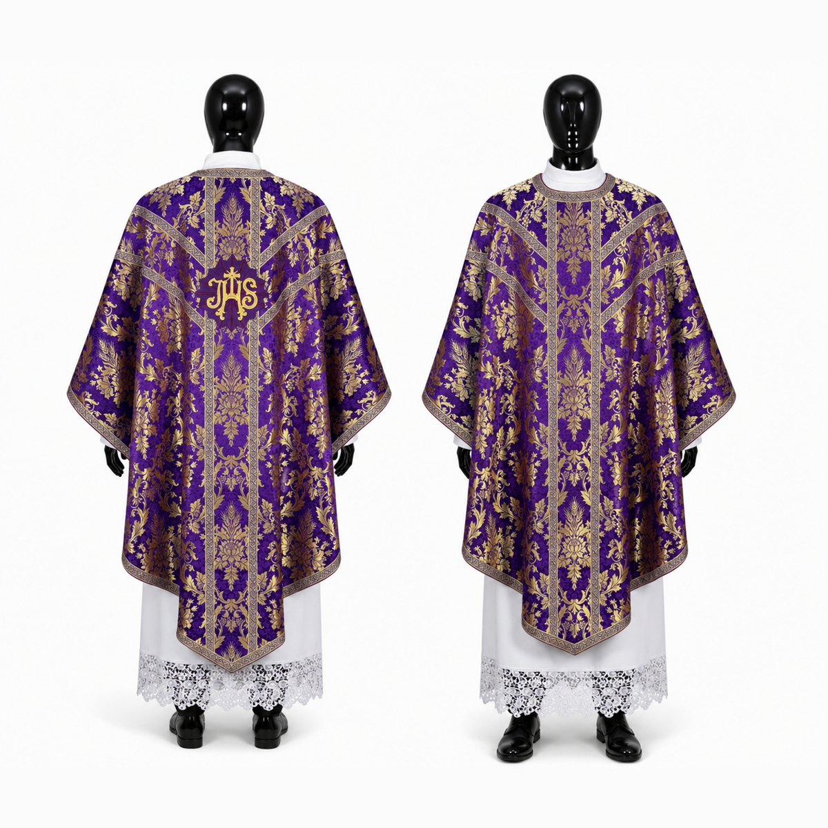 Semi-Gothic Chasuble, Purple