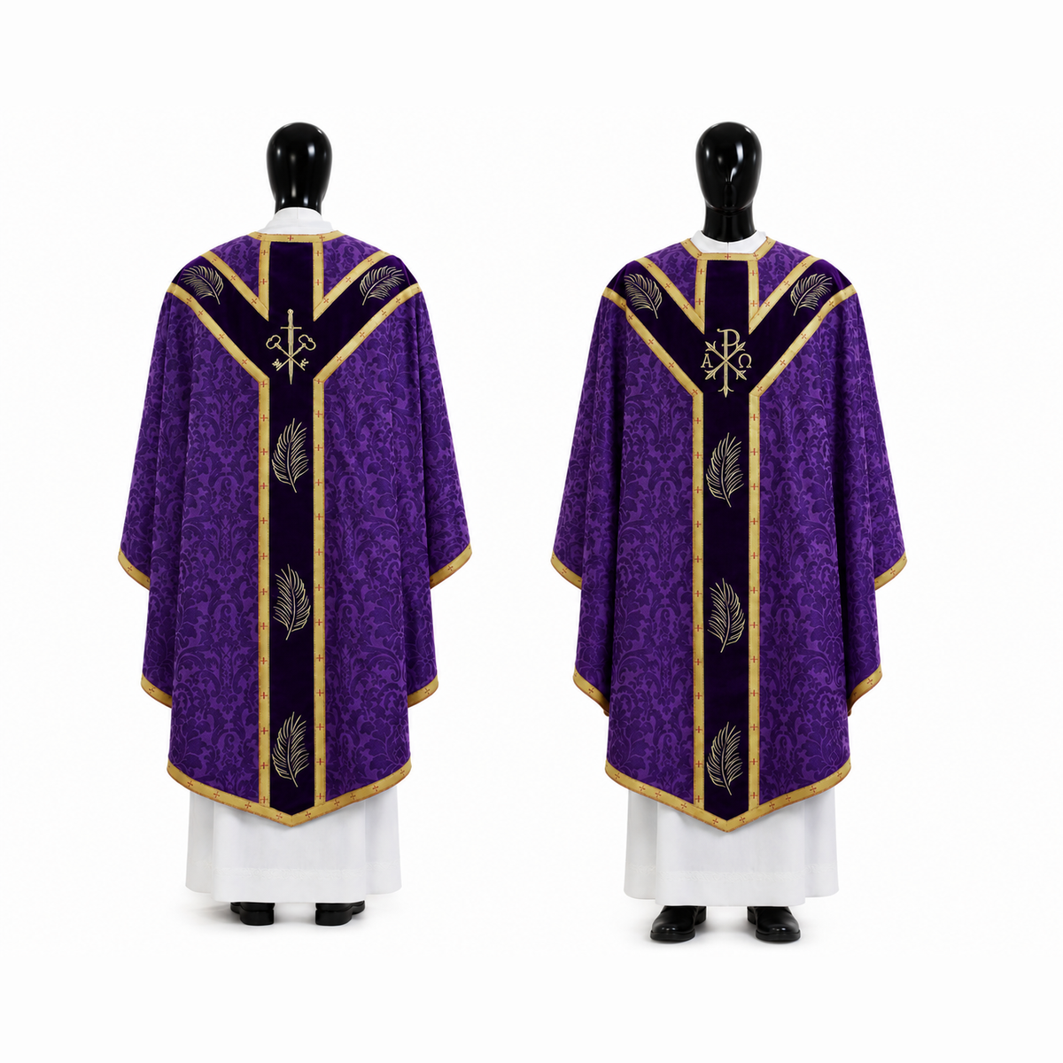 Semi-Gothic Chasuble, Violet