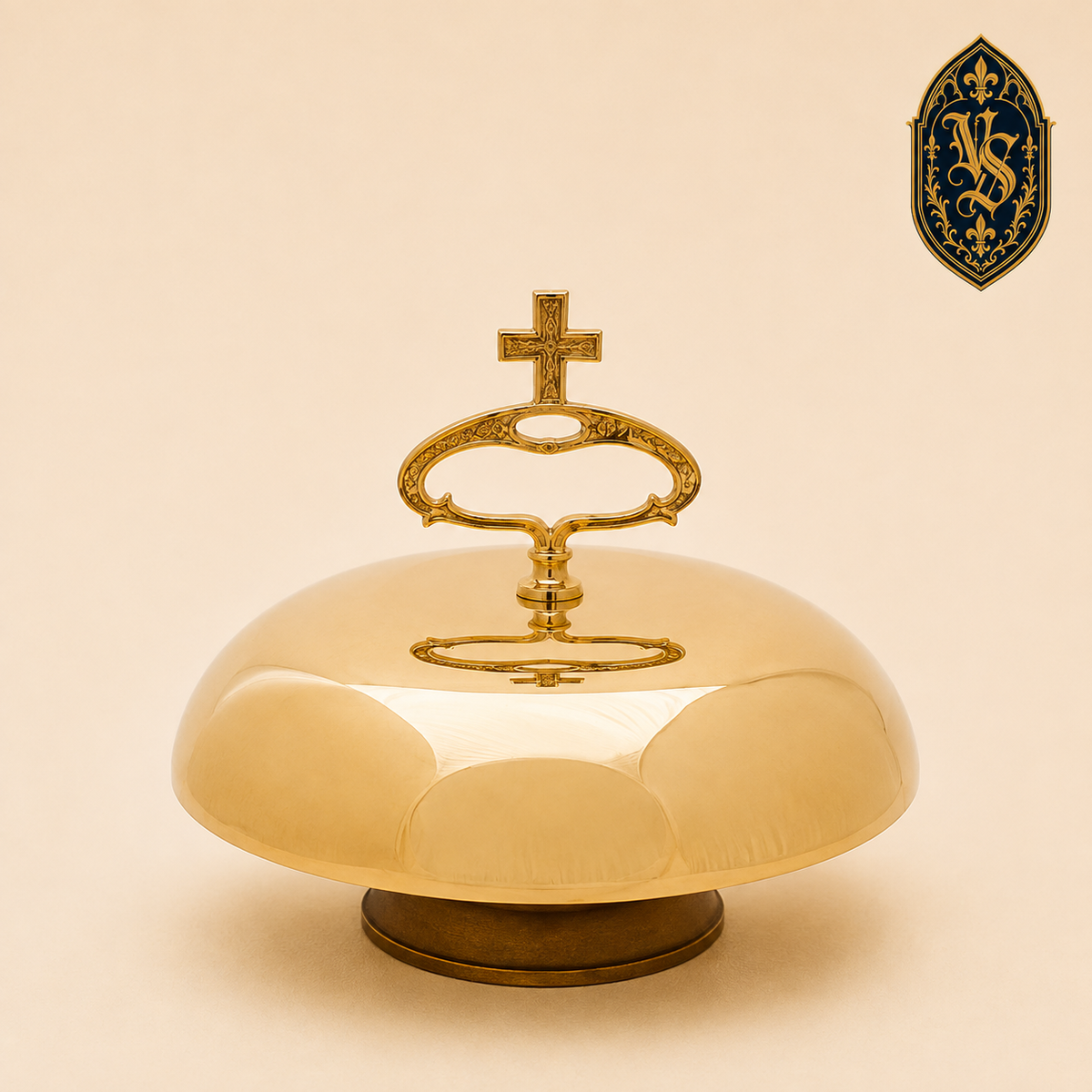 Gong mosiężny pojedynczy 30 cm z młoteczkiem – GSCM-005
