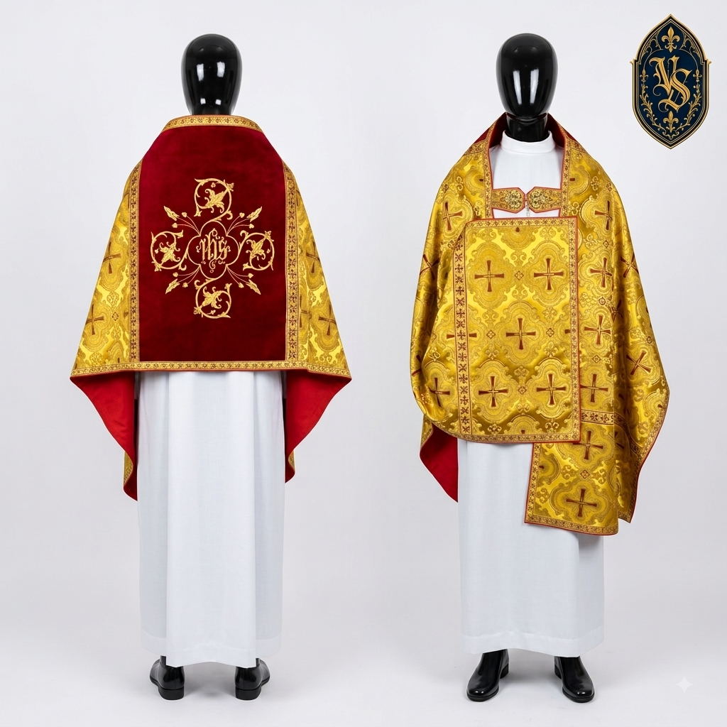 Welon naramienny liturgiczny z haftem – WLKRB-006