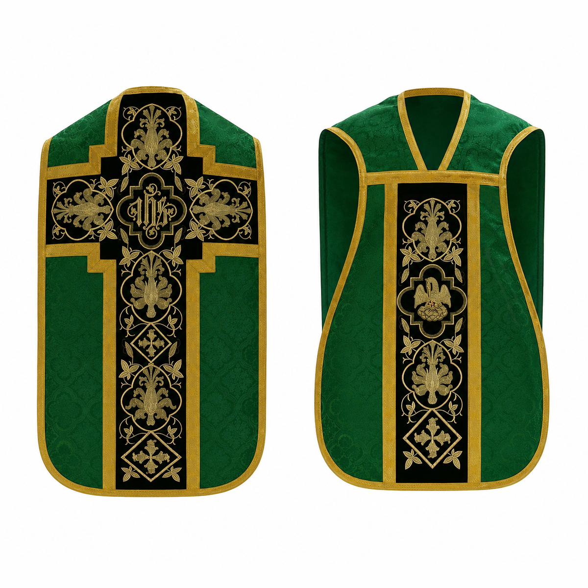 Roman Chasuble with Green Cross