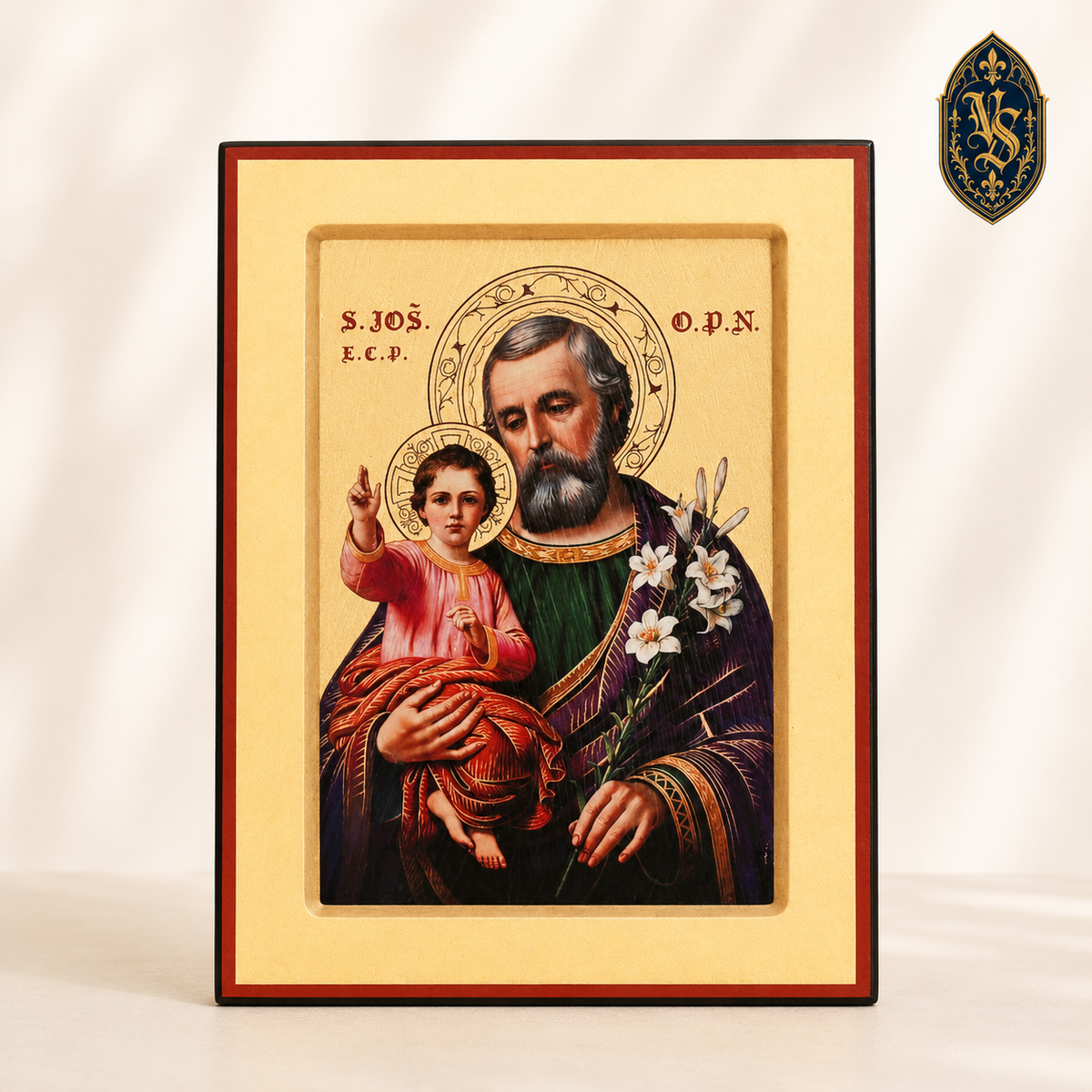 Ikona Świętego Józefa z Dzieciątkiem Jezus – ISCM-003