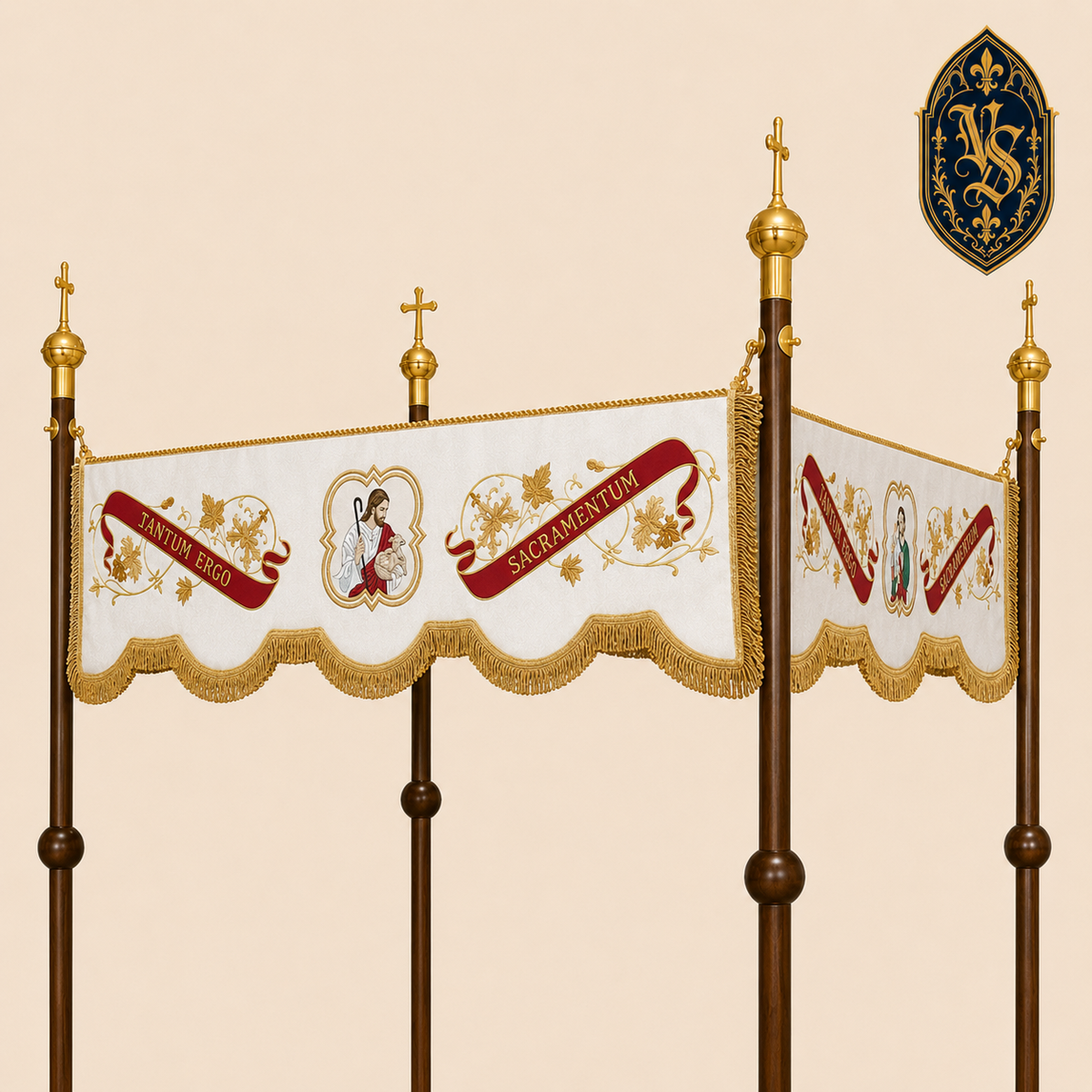 Baldachim procesyjny haftowany – Tantum Ergo Sacramentum
BLHKRB-003