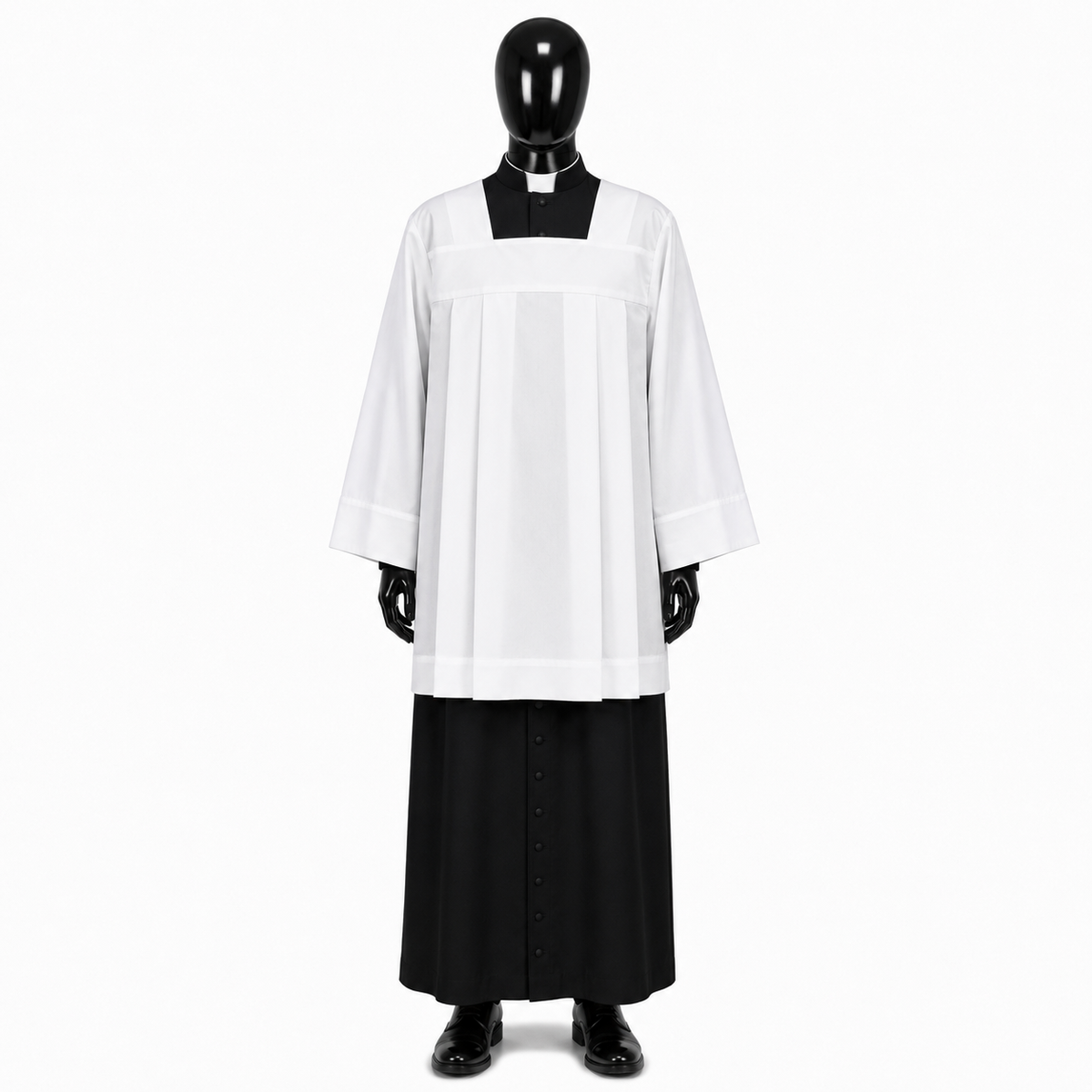 Smooth pleated alb KM01-014