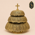 Trzytonowy gong liturgiczny z mosiądzu, 40 cm – GSCM-001