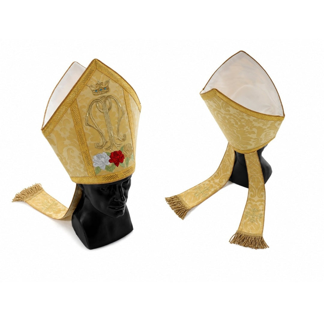 Marian liturgical miter
