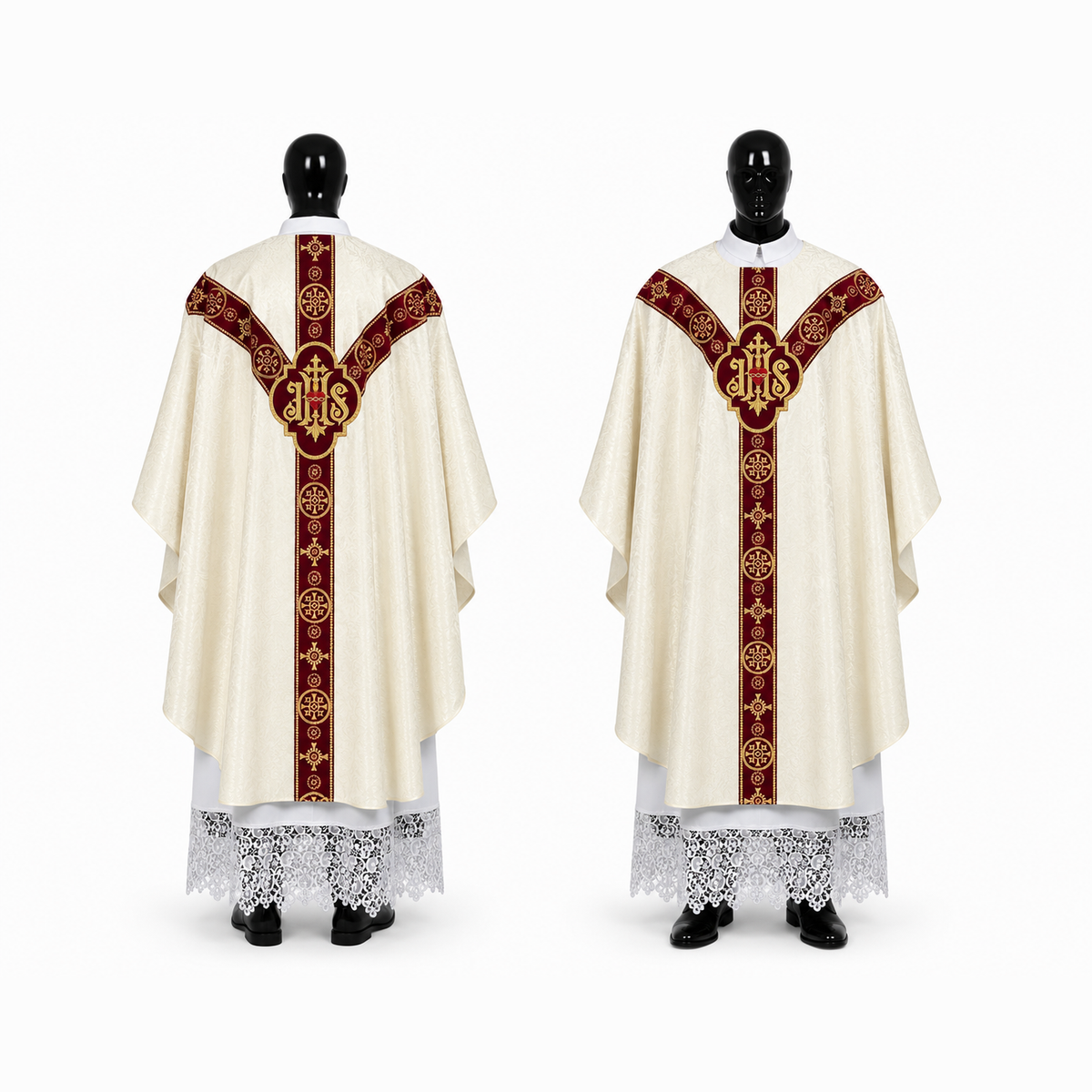 Semi-Gothic Chasuble, White