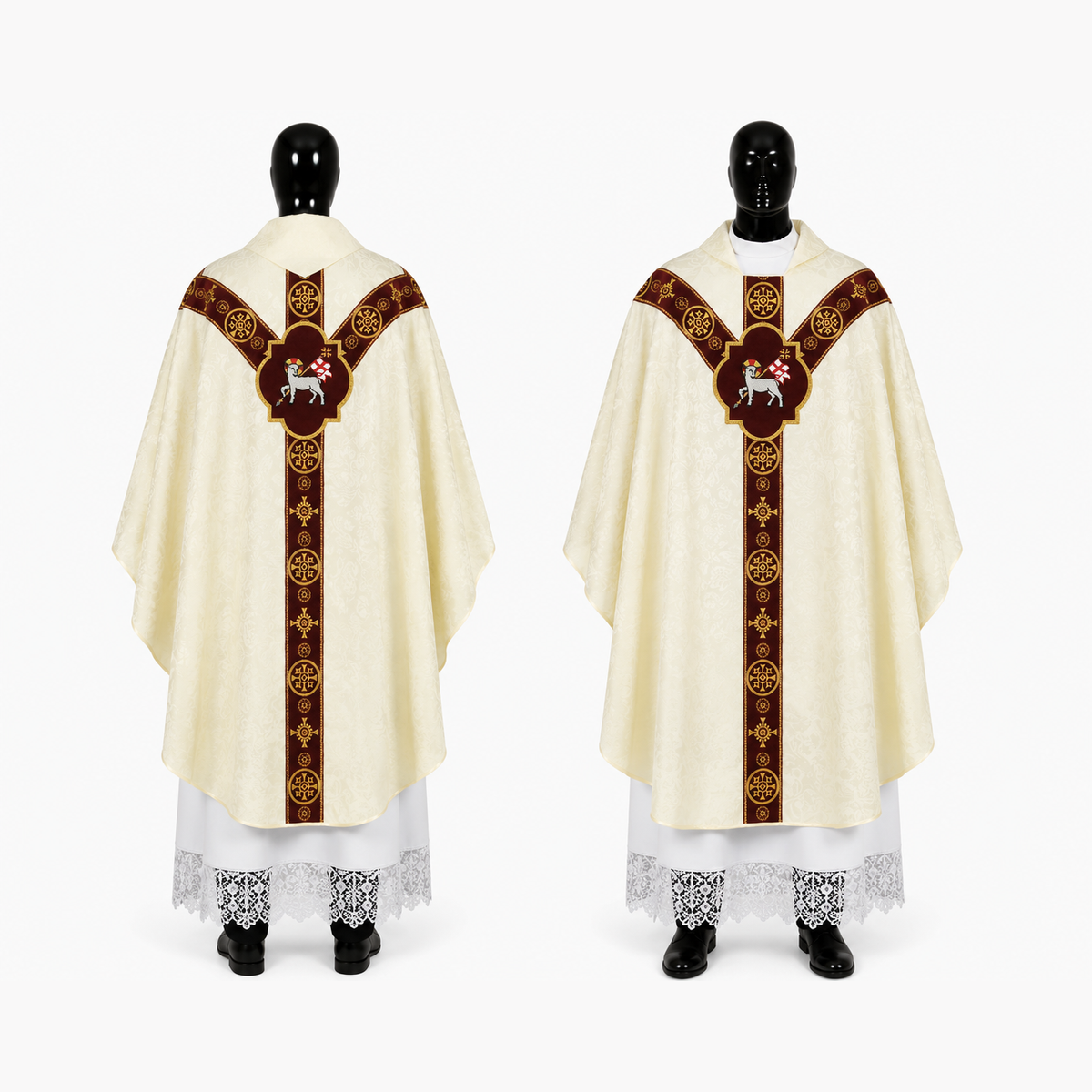 Semi-Gothic Chasuble, White