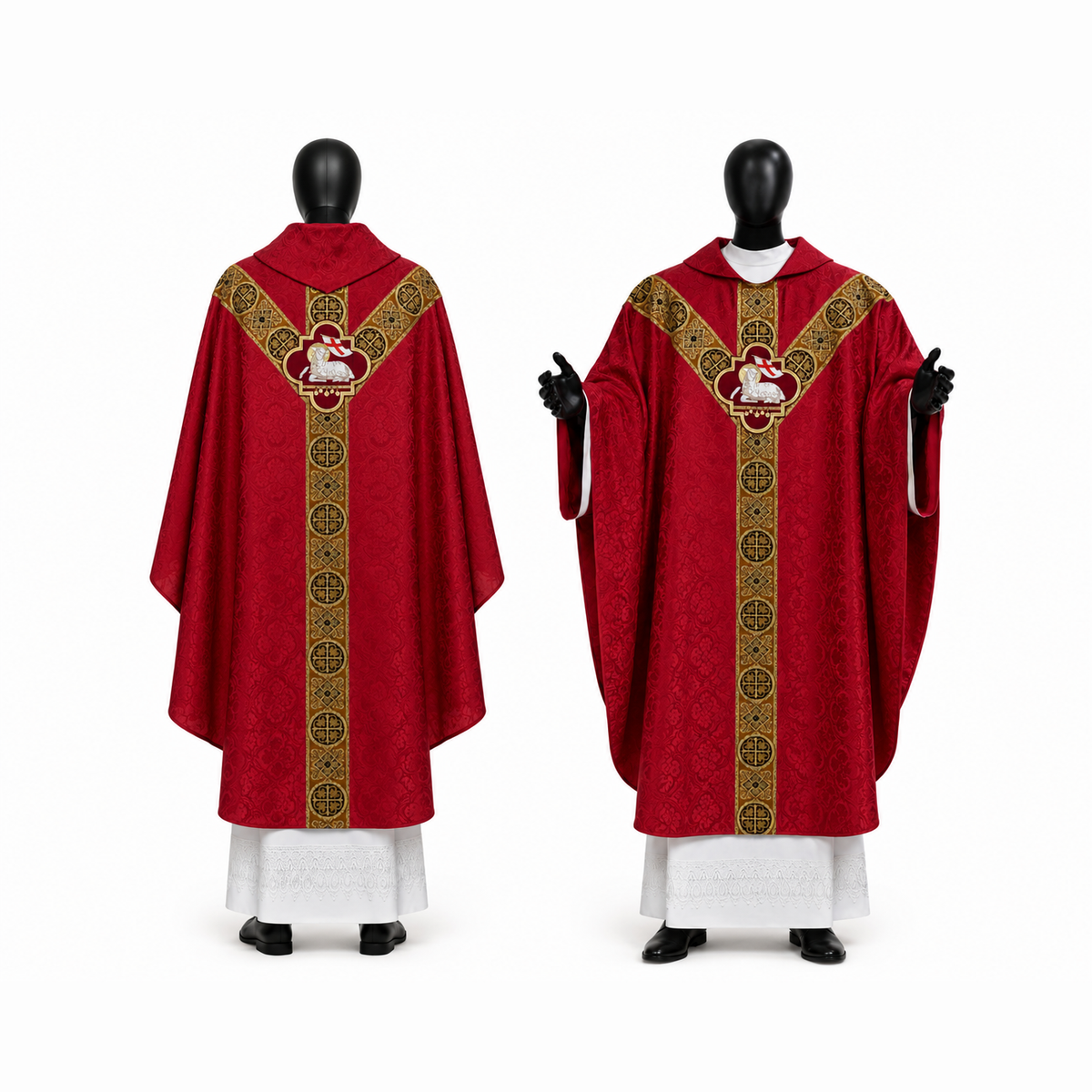 Semi-Gothic Chasuble, Red