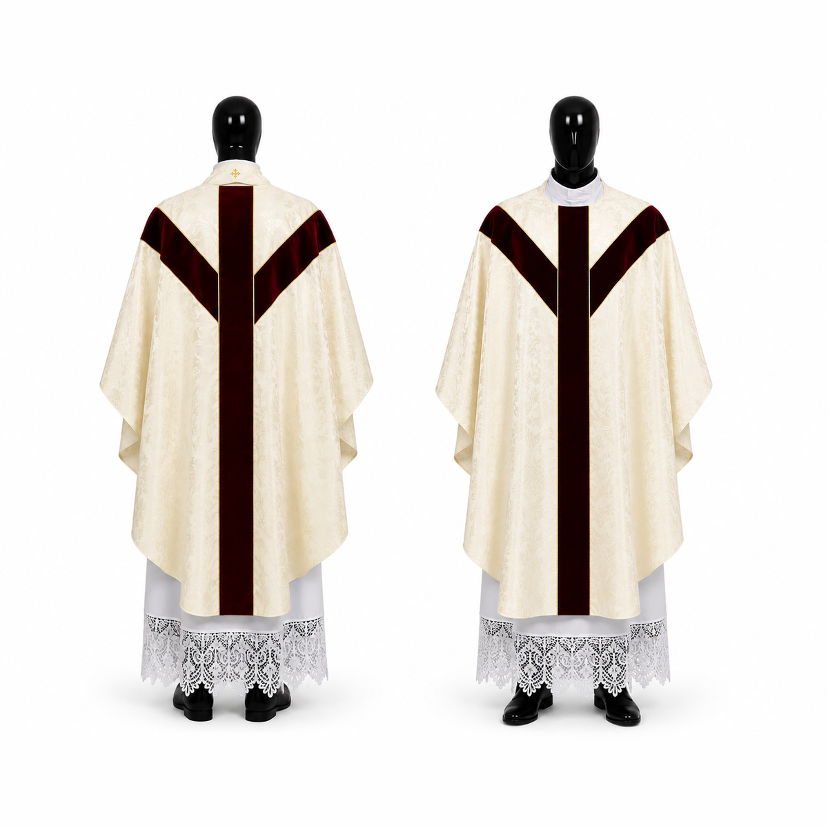 Semi-Gothic Chasuble White