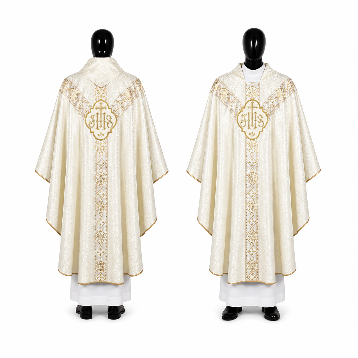 Semi-Gothic Chasuble, Cream