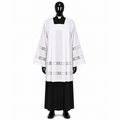 Surplice with two wide cotton inserts KM01-007