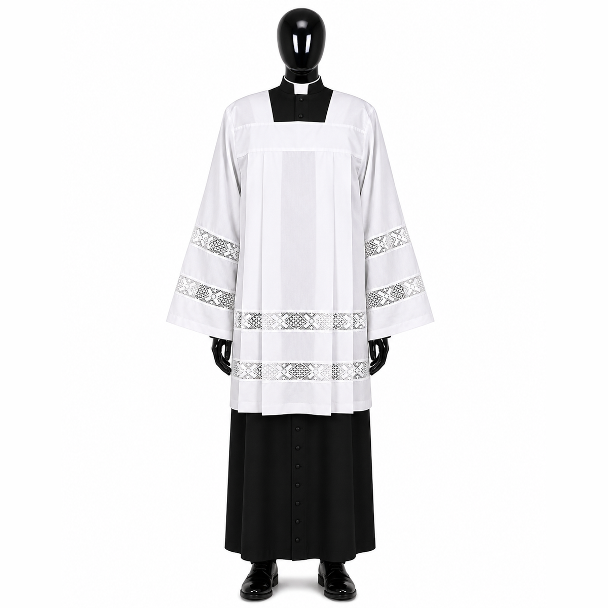 Surplice with two wide cotton inserts KM01-007