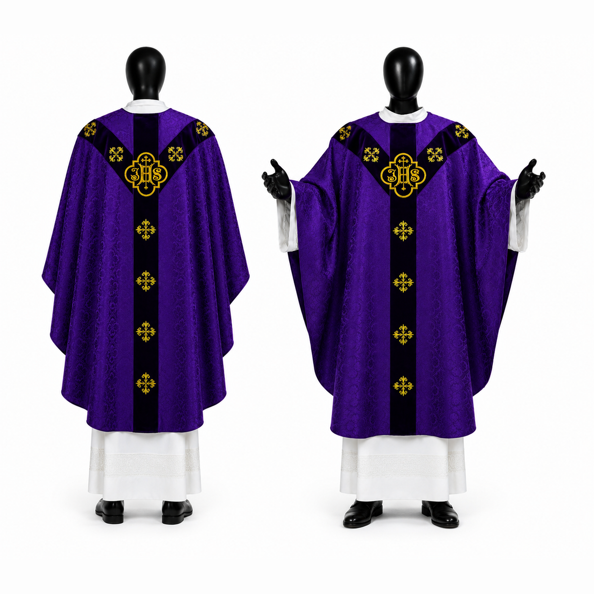 Semi-Gothic Chasuble, Purple