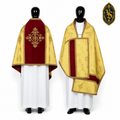 Welon liturgiczny złoty z haftem IHS – WLKRB-021