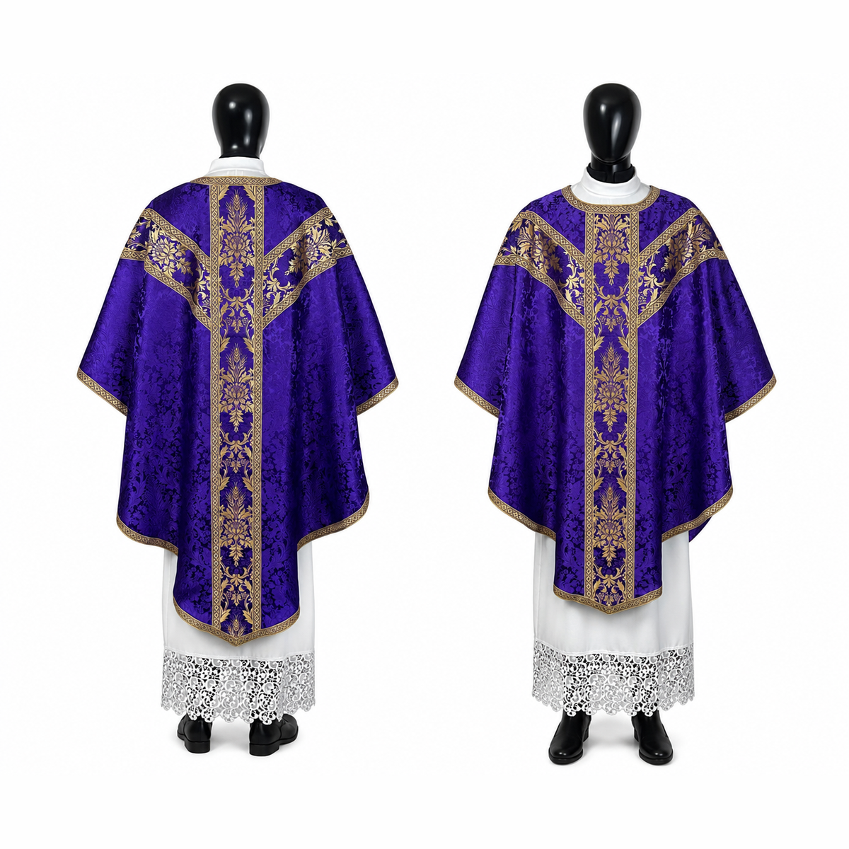 Semi-Gothic Chasuble, Purple