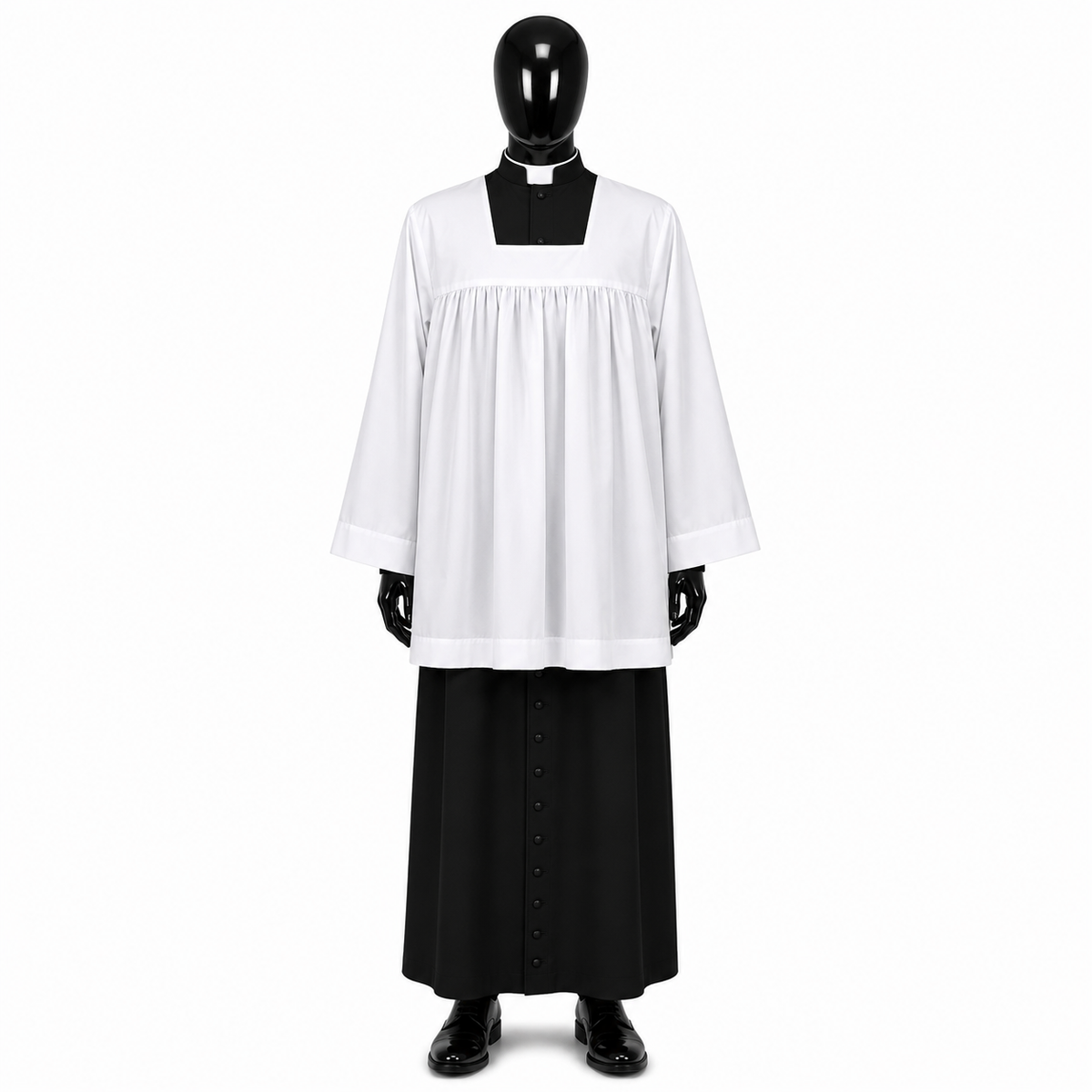 Smooth Surplice with Gathering KM01-010