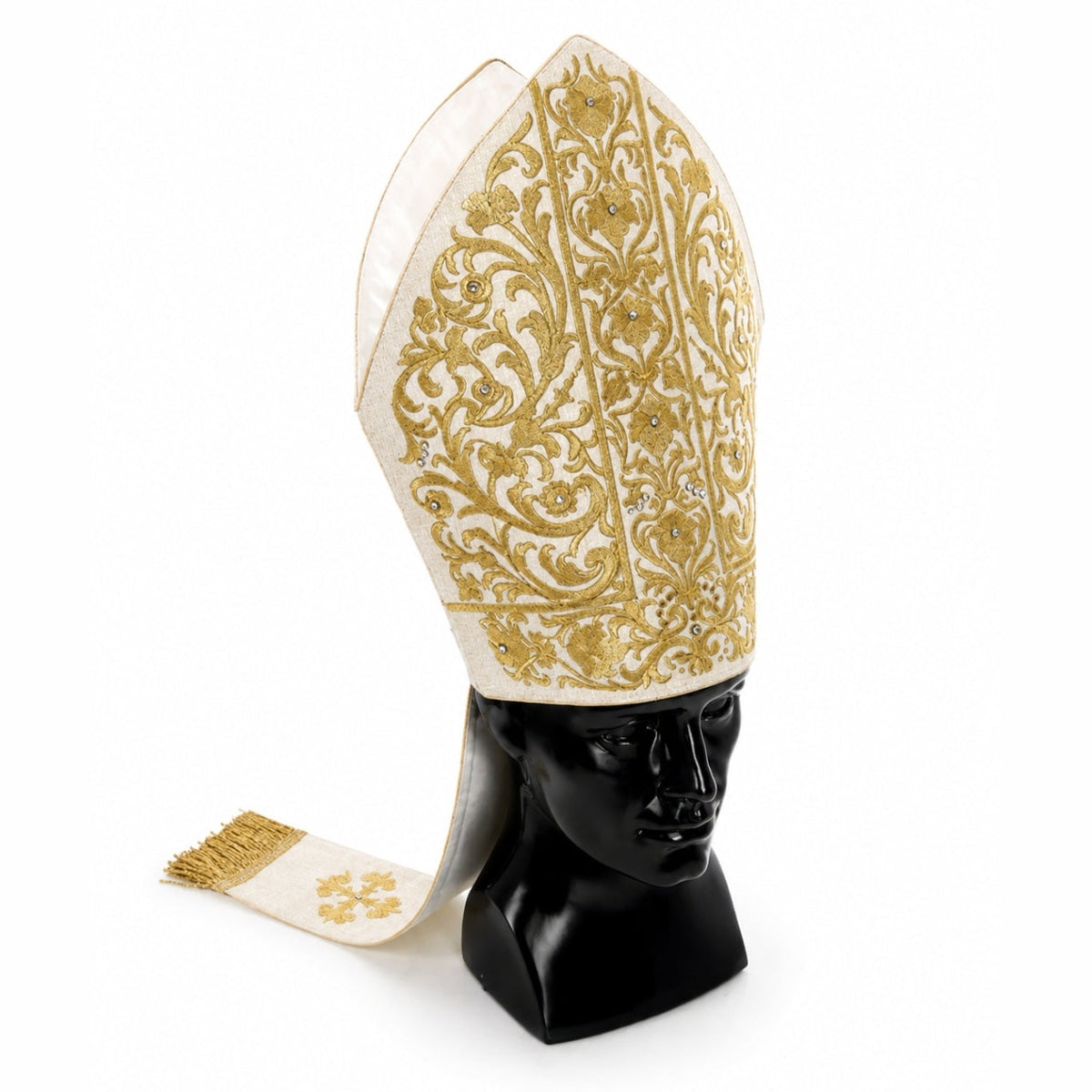 White Liturgical Mitre
