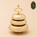 Gong mosiężny potrójny 32/25/22 cm z młoteczkiem – GSCM-003