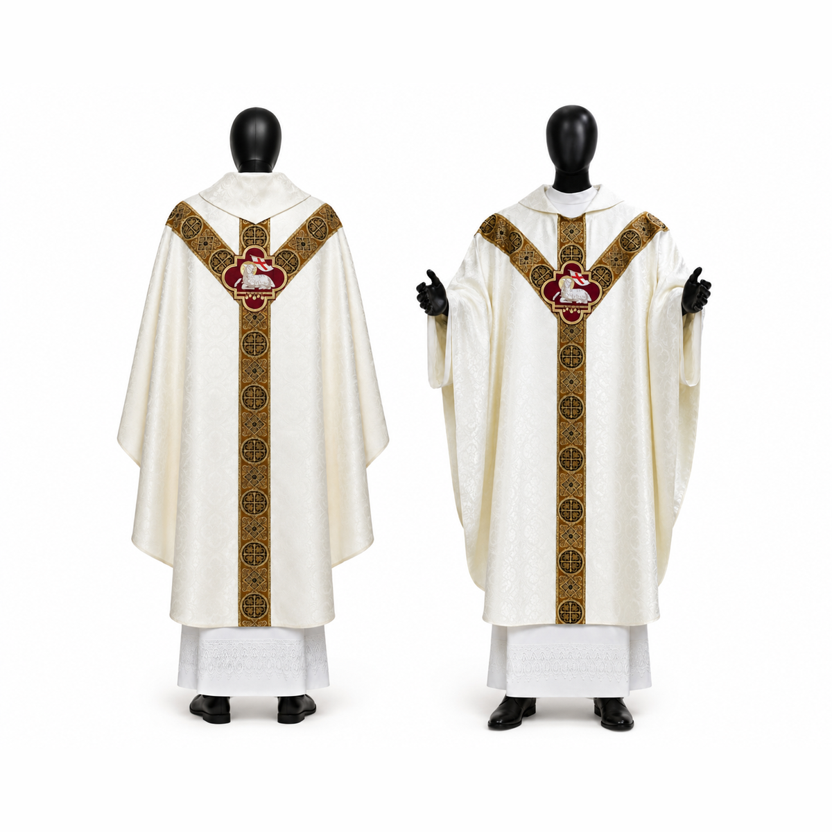 Semi-Gothic Chasuble, White