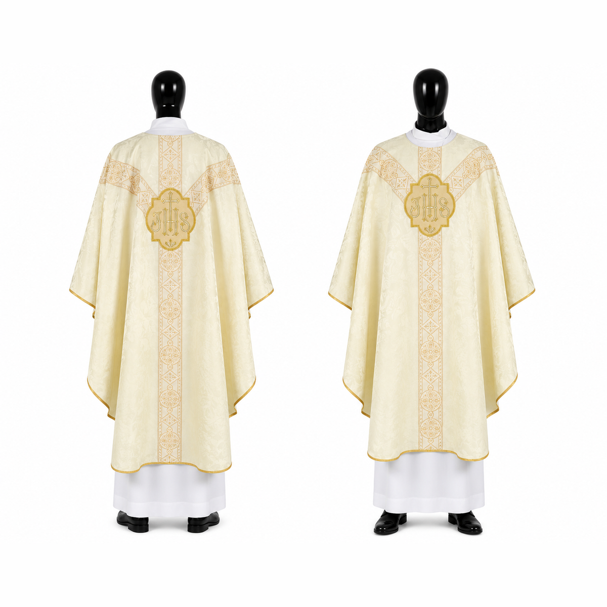 Semi-Gothic Cream Chasuble