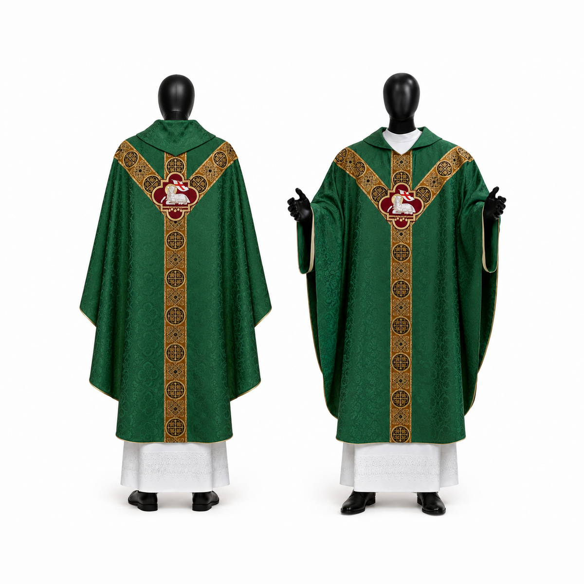 Semi-Gothic Chasuble, Green