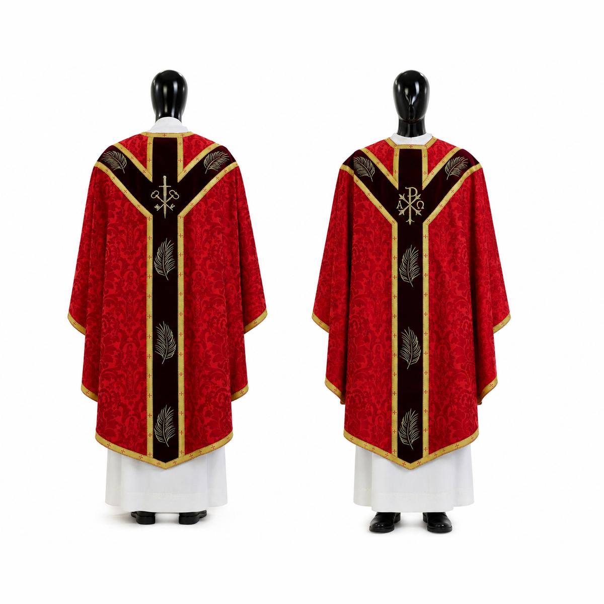 Semi-Gothic Red Chasuble